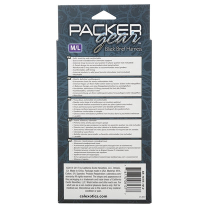 Packer Gear Brief Harness-Black M/L
