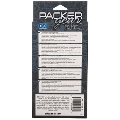 Packer Gear Boxer Brief Harness-Black XS/S