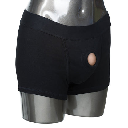 Packer Gear Boxer Brief Harness-Black L/XL