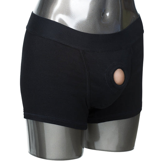 Packer Gear Boxer Brief Harness-Black L/XL