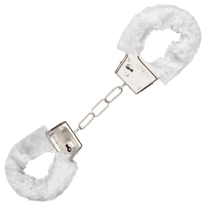 Playful Furry Cuffs-White