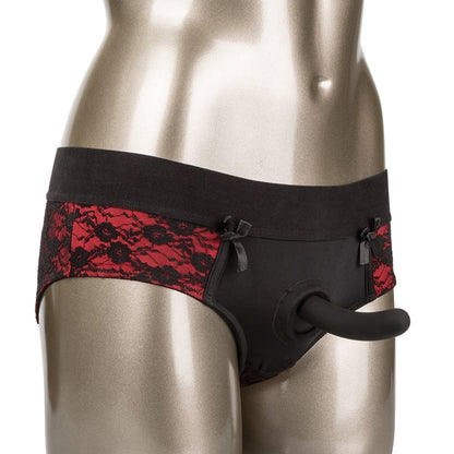 Scandal Crotchless Pegging Panty Set L/XL