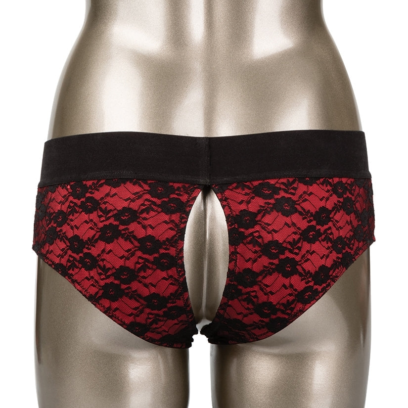 Scandal Crotchless Pegging Panty Set L/XL