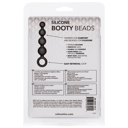Silicone Booty Beads-Black