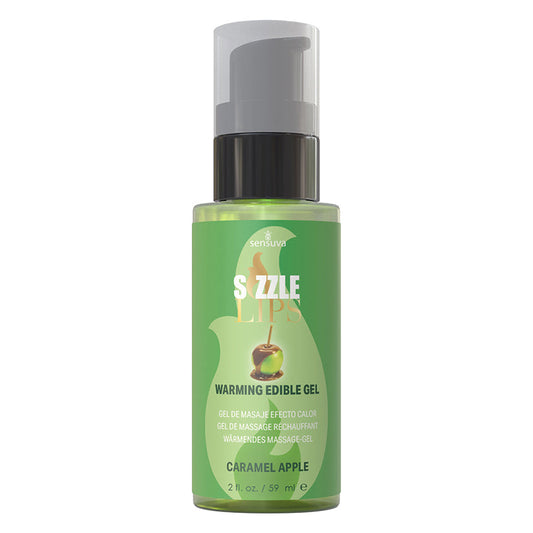 USA Only - Sensuva Sizzle Lips Warming Gel-Caramel Apple 2oz