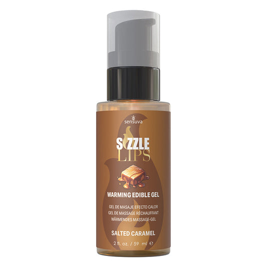 USA Only - Sensuva Sizzle Lips Warming Gel-Salted Caramel 2oz