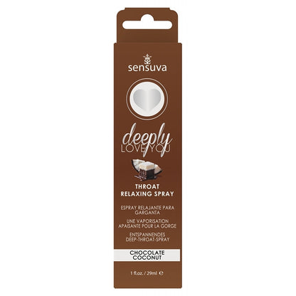 Sensuva Deeply Love You Throat Relaxing Spray-Chocolate Coconut 1oz