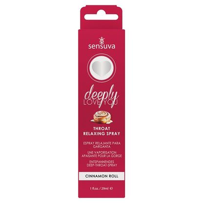 Sensuva Deeply Love You Throat Relaxing Spray-Cinnamon Roll 1oz