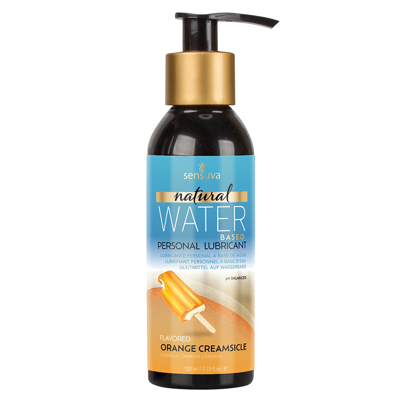USA Only - Sensuva Natural Water Based Lubricant-Orange Creamsicle 4oz