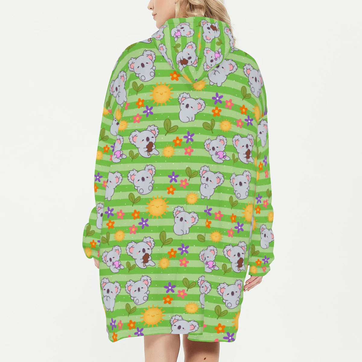 Kozy Koala Stripes Sleepy Cocoon - Puppy's Aesthetics