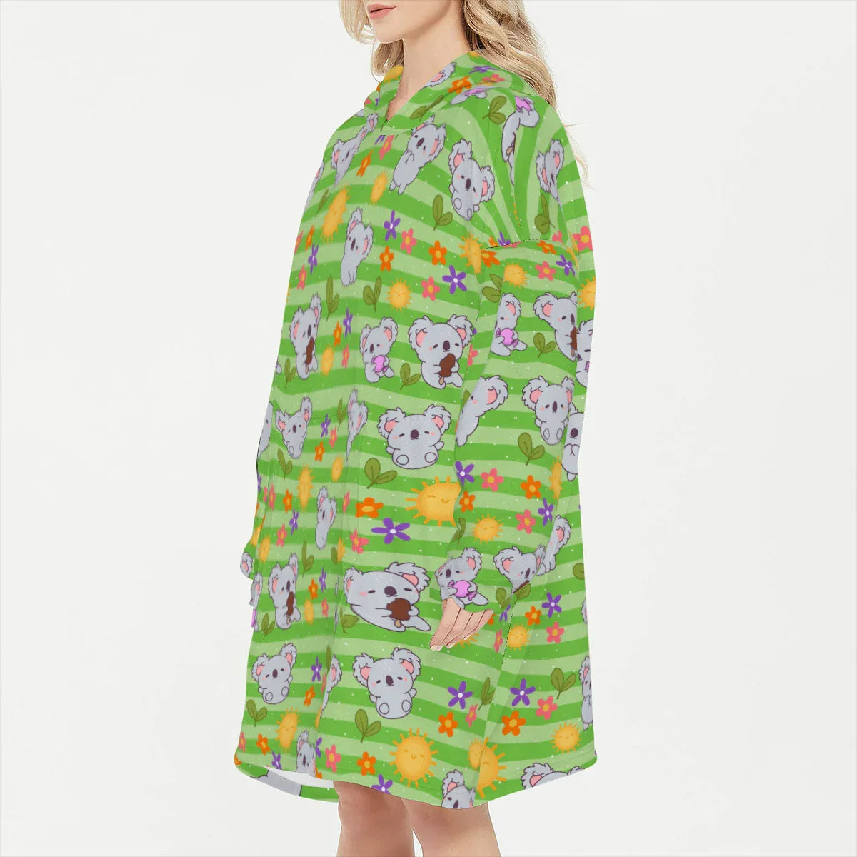 Kozy Koala Stripes Sleepy Cocoon - Puppy's Aesthetics