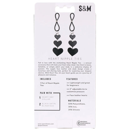 S&M Heart Nipple Ties