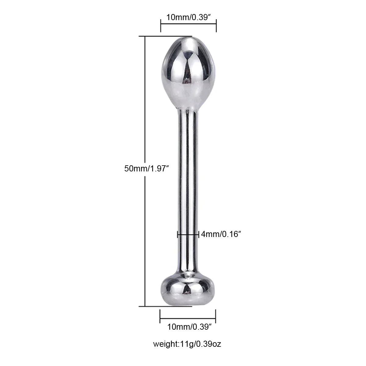 Stainless Steel Metal Dilator Urethral Sound - Puppy's Aesthetics