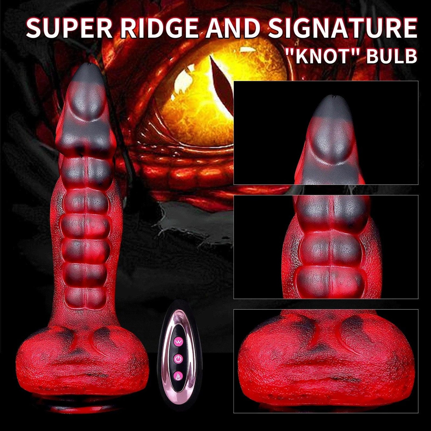 Infernal Ecstasy Dildo – Heated Vibrator - Puppy's Aesthetics