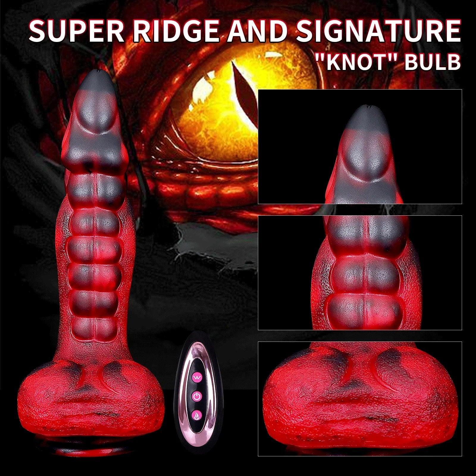 Infernal Ecstasy Dildo – Heated Vibrator - Puppy's Aesthetics