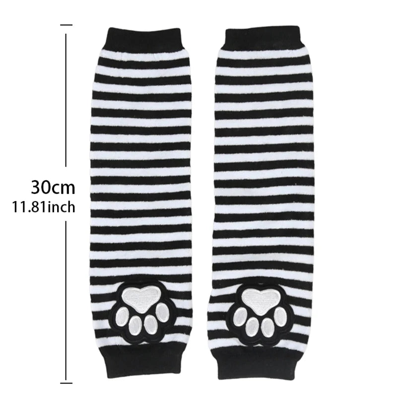Punk Kitty Paw Fingerless Arm Warmers (Colors)