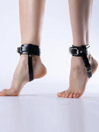 Bound to You Anklets – Adjustable Leather Cuffs