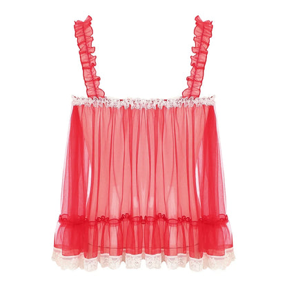 Darling Sheer Sissy Camisole (Colors) - Puppy's Aesthetics