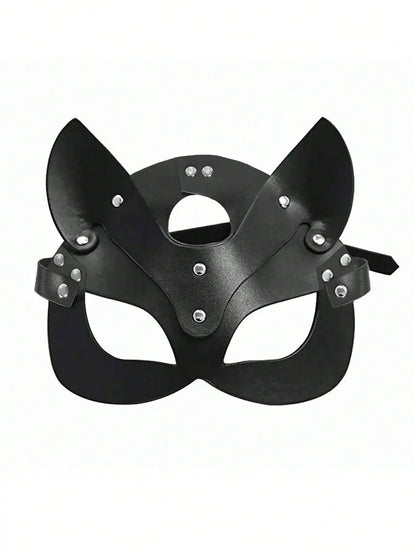 Midnight Purrfection Cat Mask & Collar Set - Puppy's Aesthetics