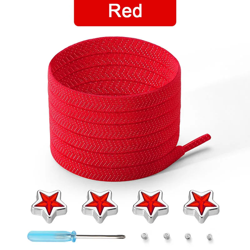 Star Diamond No-Tie Shoelaces Set