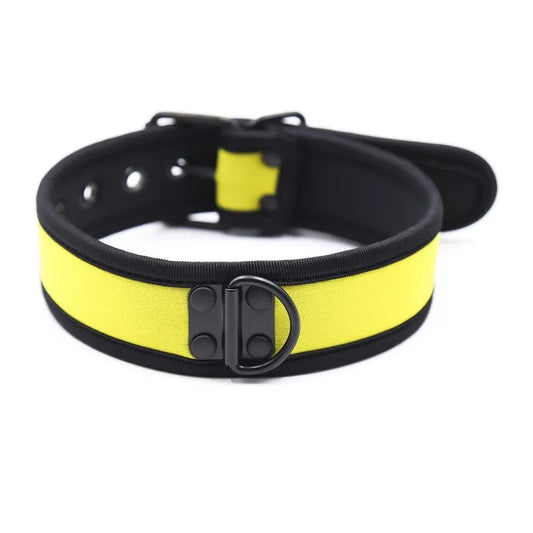 Yellow Neoprene Puppy Play Collar