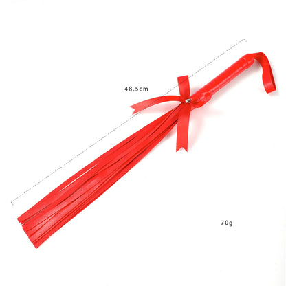 Kawaii Pink PU Leather Bow Flogger (Colors)