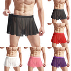 Sissy Mesh Pleated Skirt