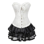 Plus Size Corset Dress & Tutu Skirt Set