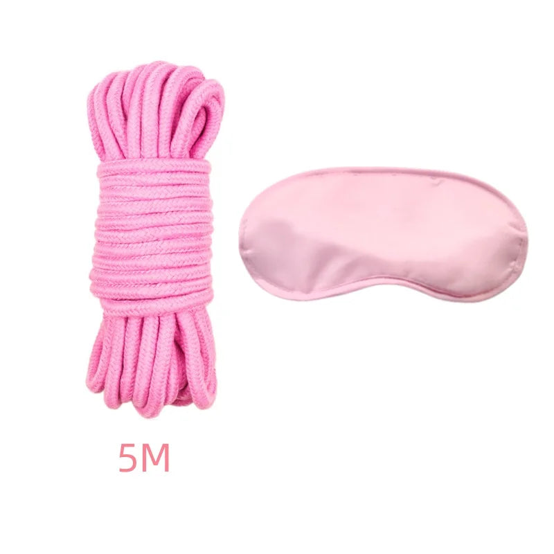 Mask & Shibari Rope Play Set