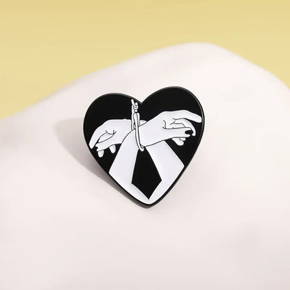 Bound By Rope Heart BDSM Pin - Puppy's Aesthetics