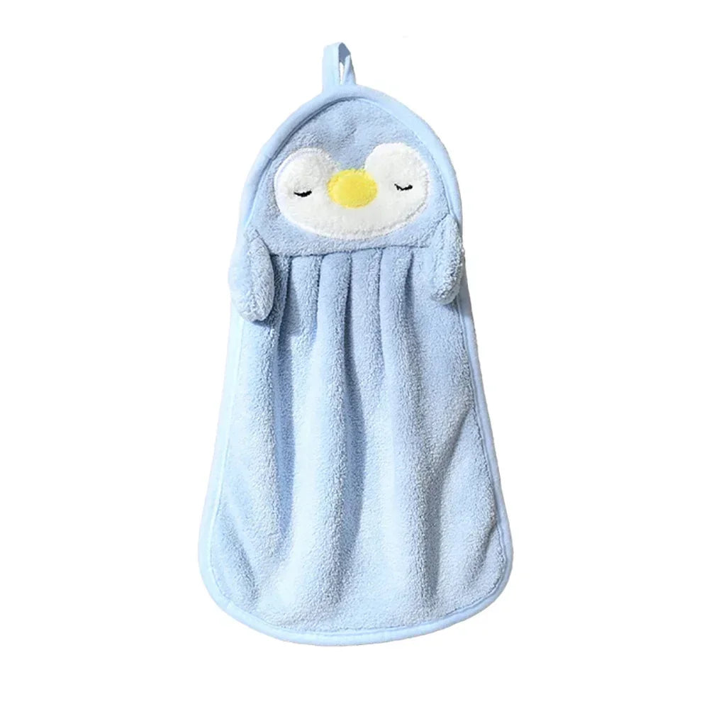Sleepy Penguin Hanging Hand Towel