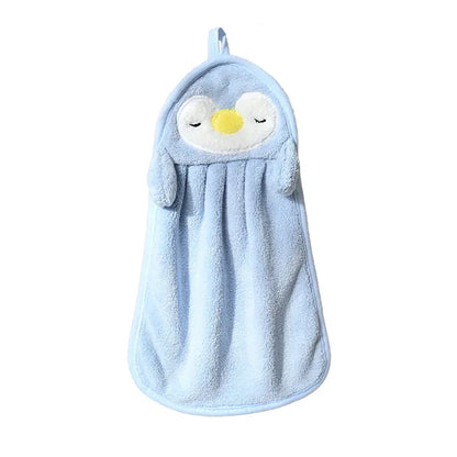 Sleepy Penguin Hanging Hand Towel