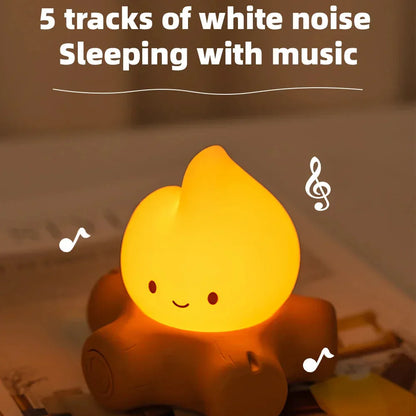 Campfire Night Light With White Noise - Puppy's Aesthetics