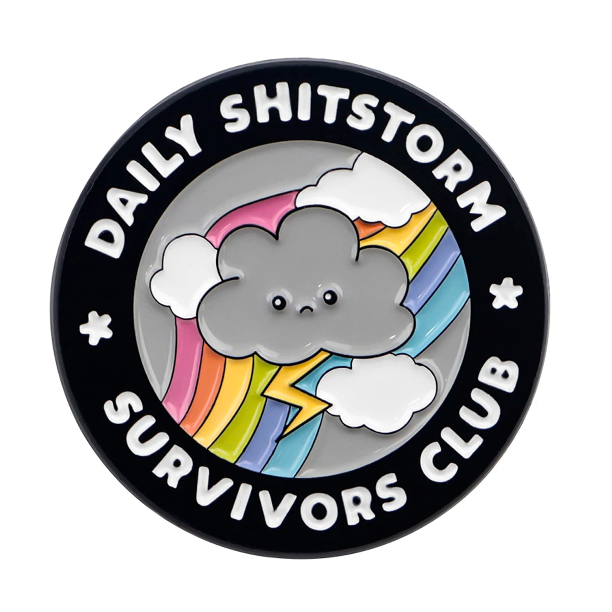 Daily Shitstorm Survivors Club Enamel Pin