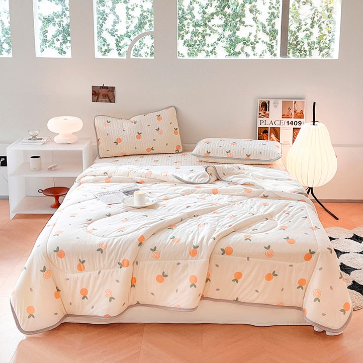 3 Piece Reversible Kawaii Quilt Sets