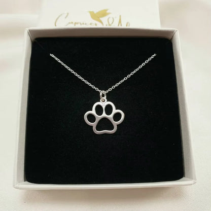 Good Pup Paw Print Necklace