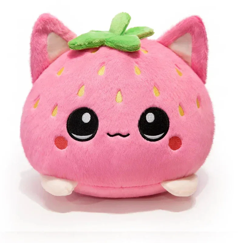 Kawaii Strawberry Cat Plushie - Puppy's Aesthetics