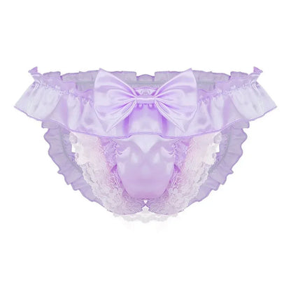 Sugar Kiss Bow Sissy Thong Briefs - Puppy's Aesthetics