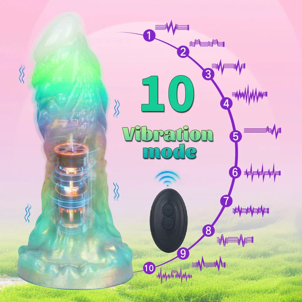 Luminous Fantasy Silicone Vibe Dildo - Puppy's Aesthetics
