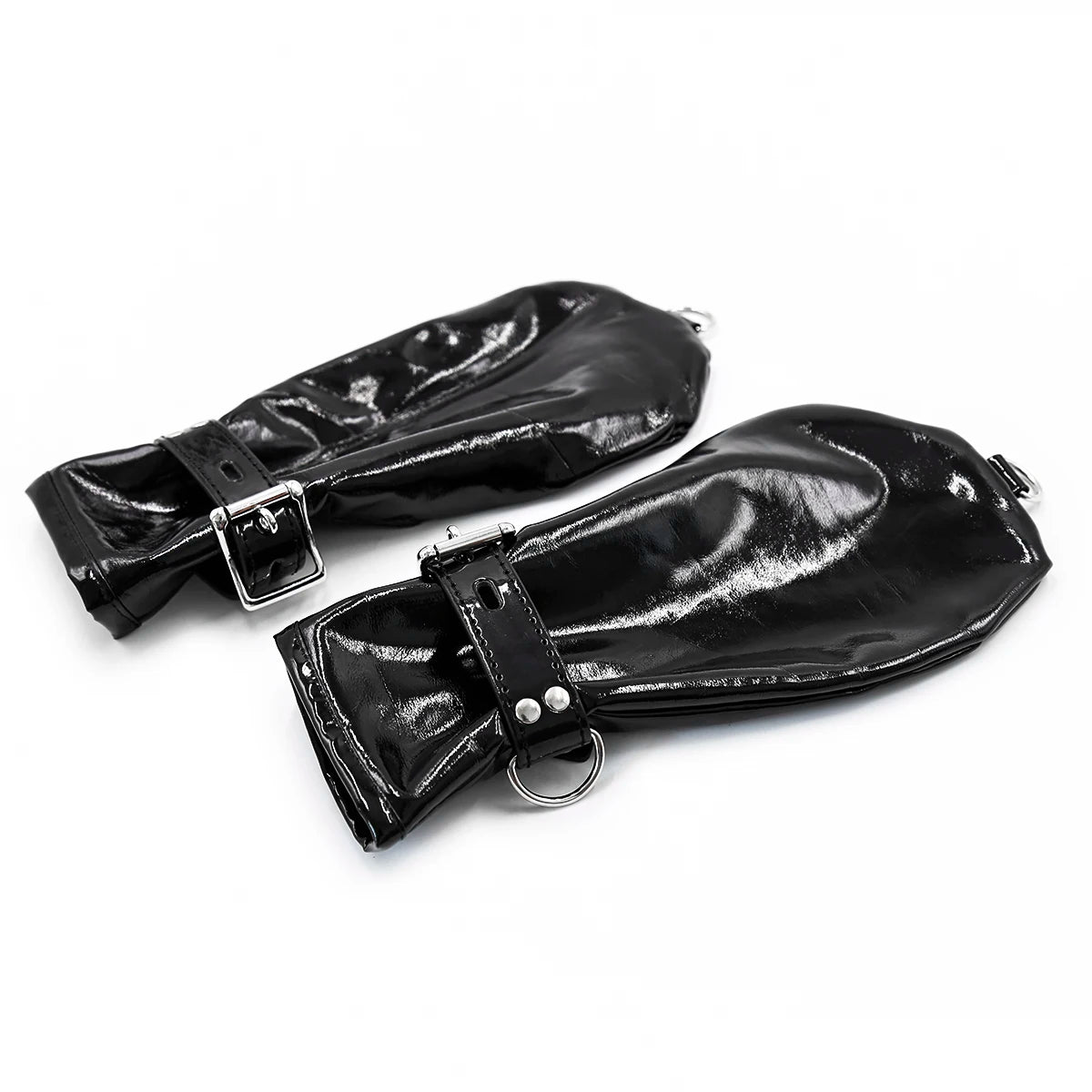 Patent Leather BDSM Mittens Dog Paw Gloves