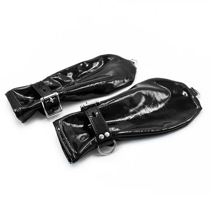 Patent Leather BDSM Mittens Dog Paw Gloves - Puppy's Aesthetics