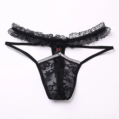 Lace Sheer Sissy Pouch Panties