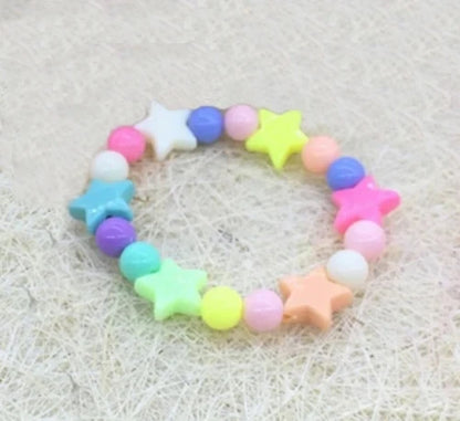 Cute Candy Color Star Necklace