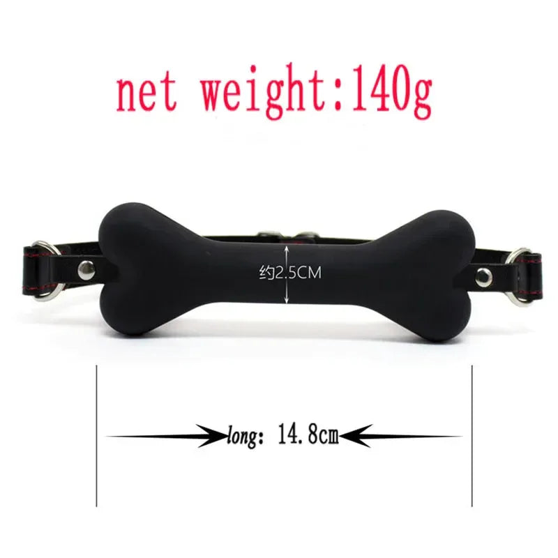 Soft Harness Dog Bone Gag - Puppy's Aesthetics