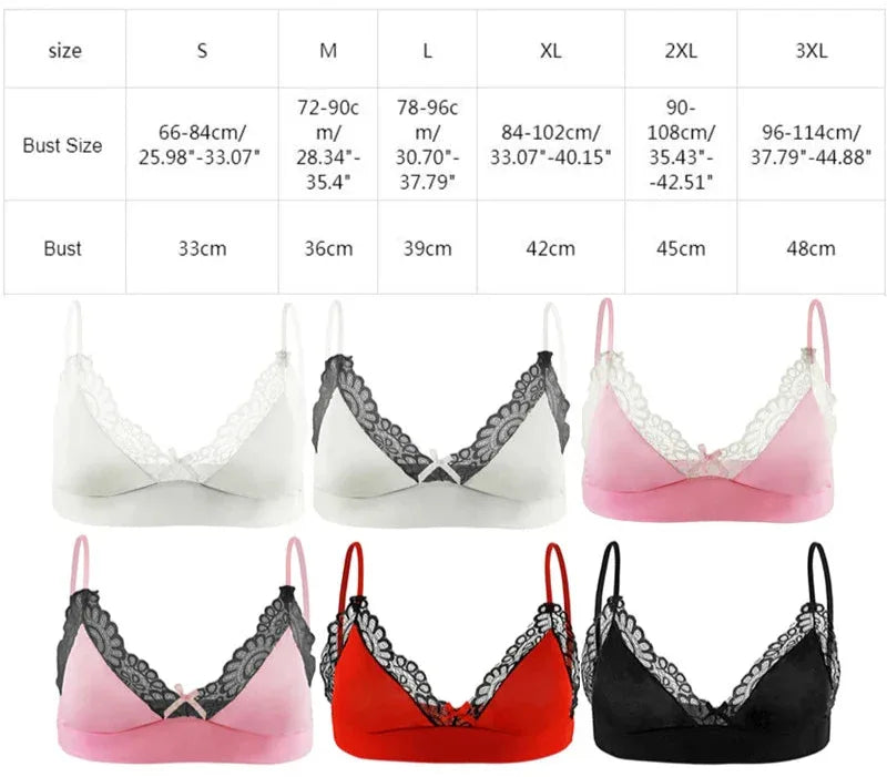Men’s Sissy Lace Bra - Puppy's Aesthetics