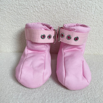 Pink Magnetic Locking Restraint Booties (Small–Large)
