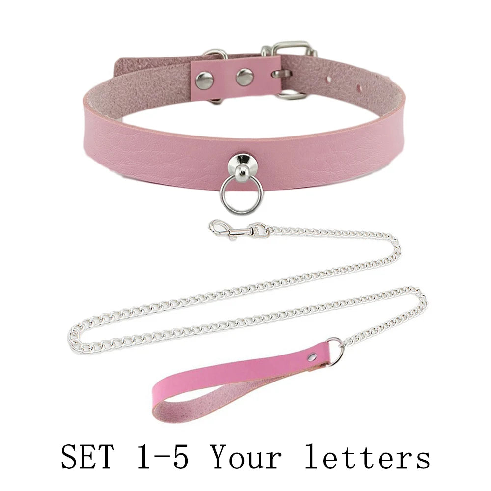 Yes Daddy Pink Collar + Leash (Colors)