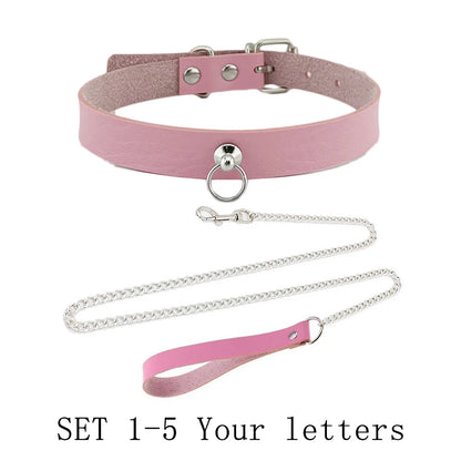 Yes Daddy Pink Collar + Leash (Colors)