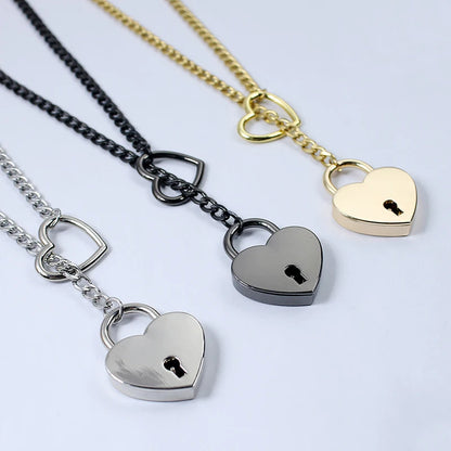 Submissive Day Collar Heart Locker With Key (Colors)