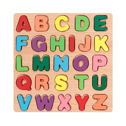 Wooden Alphabet & Number Puzzle